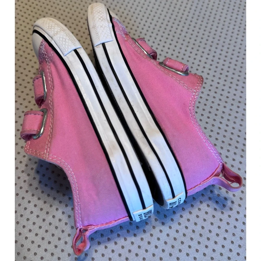 Converse Chuck Taylor All Star Pink Canvas Infant Shoes 709447F Size 9 Toddler